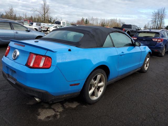 1ZVBP8EMXC5286989 - 2012 FORD MUSTANG BLUE photo 3