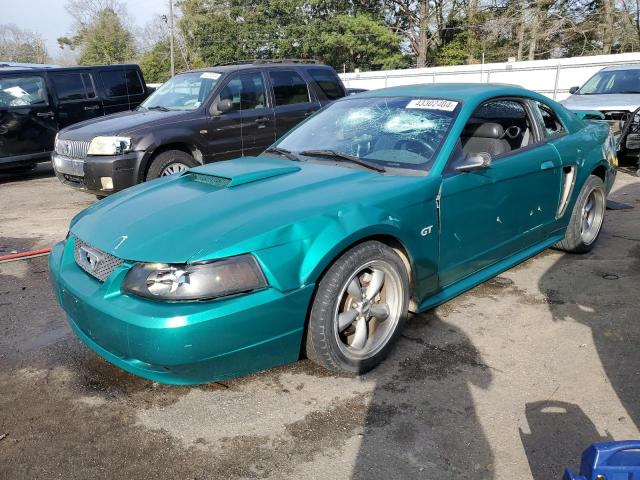 1FAFP42X51F251141 - 2001 FORD MUSTANG GT GREEN photo 1
