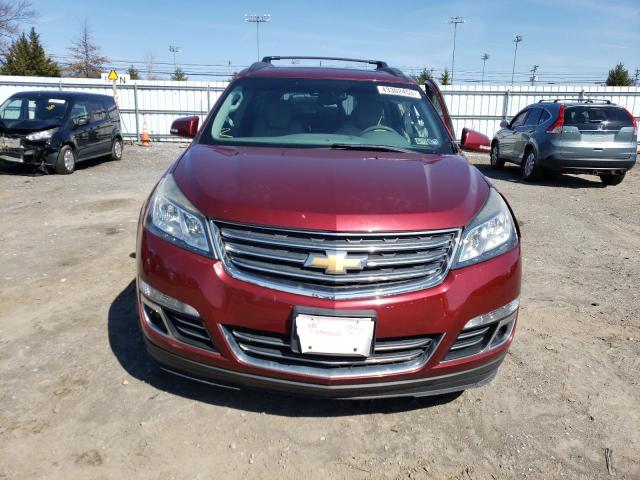 1GNKVJKD2FJ343998 - 2015 CHEVROLET TRAVERSE LTZ BURGUNDY photo 5