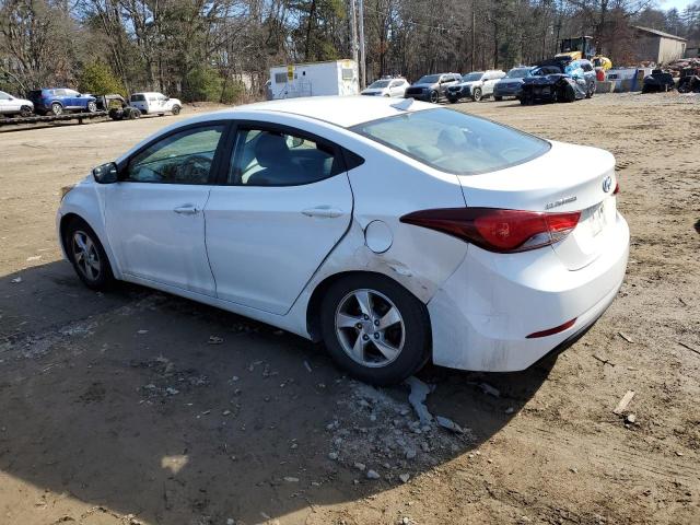 5NPDH4AEXEH512290 - 2014 HYUNDAI ELANTRA SE WHITE photo 2