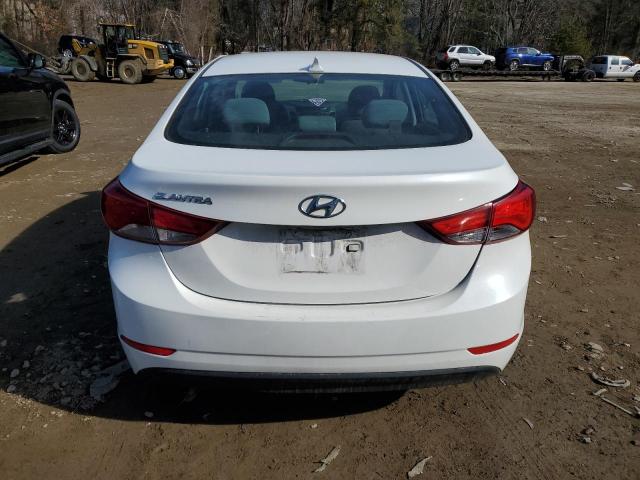 5NPDH4AEXEH512290 - 2014 HYUNDAI ELANTRA SE WHITE photo 6