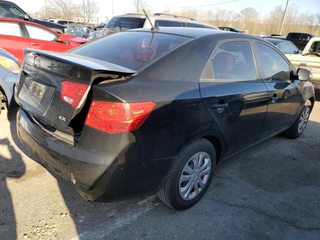 KNAFU4A25A5874187 - 2010 KIA FORTE EX BLACK photo 3