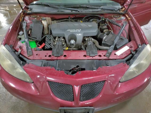 2G2WS522141358867 - 2004 PONTIAC GRAND PRIX GT2 წითელი ფოტო 11