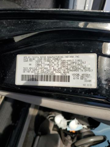 5TBRT34123S436099 - 2003 TOYOTA TUNDRA ACCESS CAB SR5 BLACK photo 12