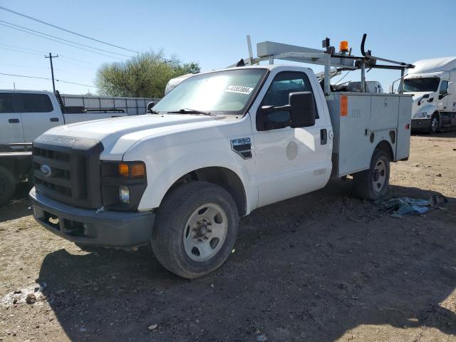 1FDSF30538EC32798 - 2008 FORD F350 SRW SUPER DUTY WHITE photo 1