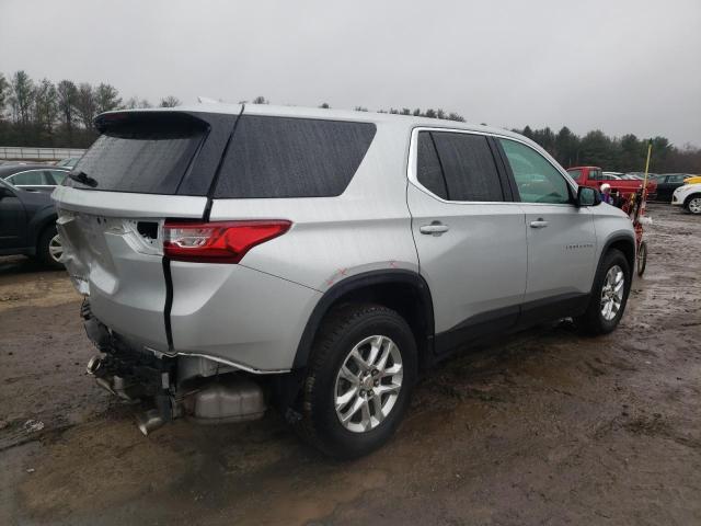 1GNERFKW6KJ213054 - 2019 CHEVROLET TRAVERSE LS SILVER photo 3