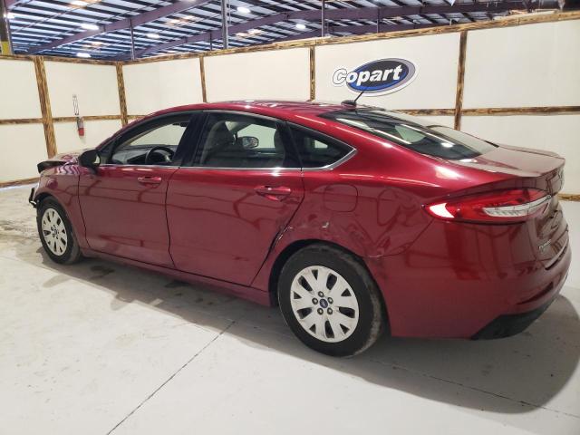 3FA6P0G70KR229909 - 2019 FORD FUSION S RED photo 2