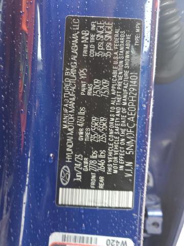 5NMJFCAE0PH291401 - 2023 HYUNDAI TUCSON SEL BLUE photo 13