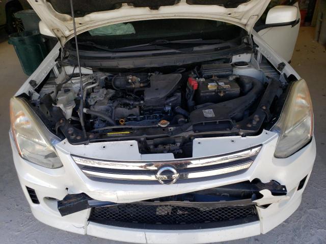 JN8AS5MT0BW164966 - 2011 NISSAN ROGUE S WHITE photo 11