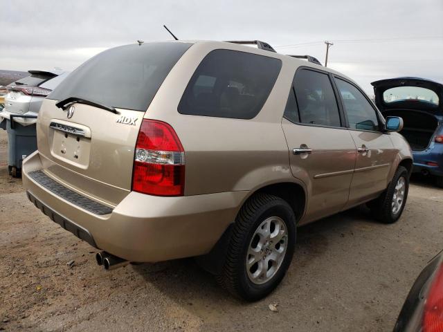 2HNYD186X2H516283 - 2002 ACURA MDX TOURING GOLD photo 3