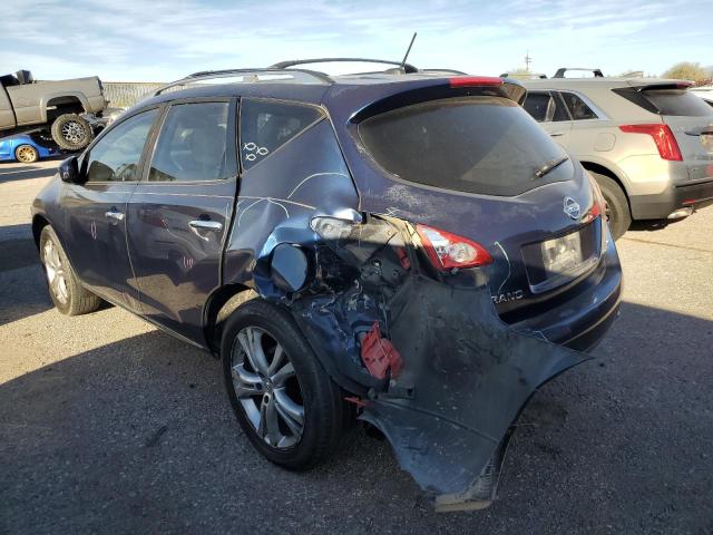 JN8AZ18W09W122168 - 2009 NISSAN MURANO S BLUE photo 2