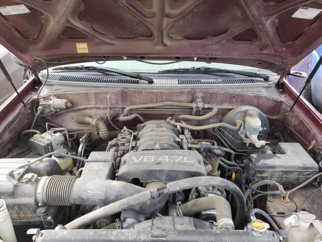 5TBBT44186S482516 - 2006 TOYOTA TUNDRA ACCESS CAB SR5 BURGUNDY photo 11