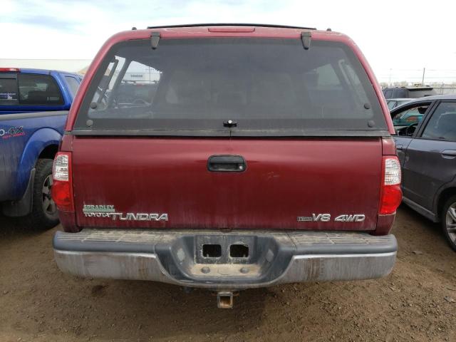 5TBBT44186S482516 - 2006 TOYOTA TUNDRA ACCESS CAB SR5 BURGUNDY photo 6