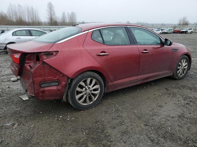 5XXGM4A74EG303553 - 2014 KIA OPTIMA LX RED photo 3