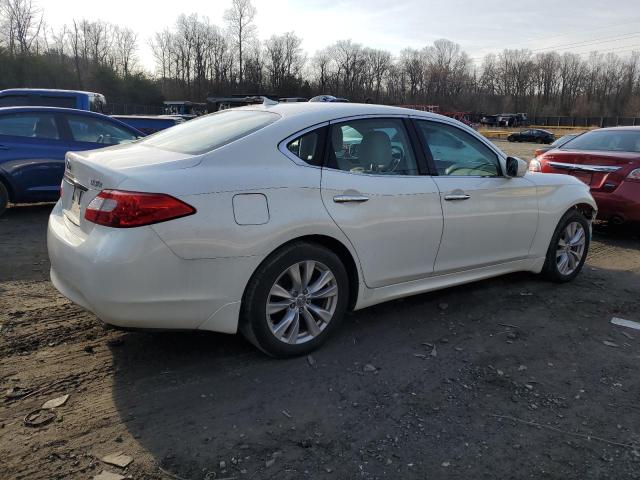 JN1BY1AR8BM374049 - 2011 INFINITI M37 X WHITE photo 3