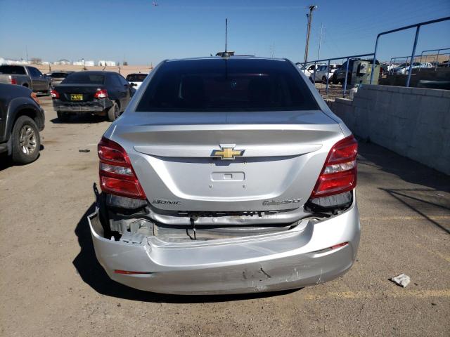 1G1JD5SH7J4110605 - 2018 CHEVROLET SONIC LT SILVER photo 6