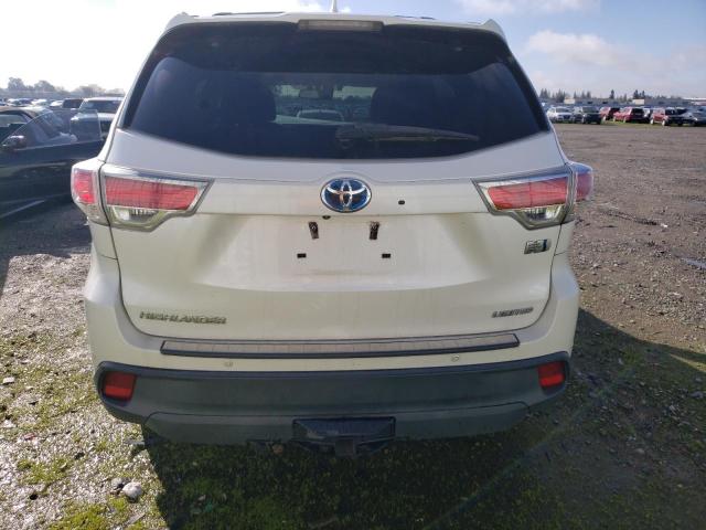 5TDDCRFHXGS016918 - 2016 TOYOTA HIGHLANDER HYBRID LIMITED WHITE photo 6