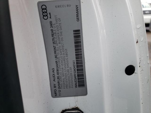 WAUCGAFR1DA042341 - 2013 AUDI S5 PREMIUM PLUS 白色 照片 12