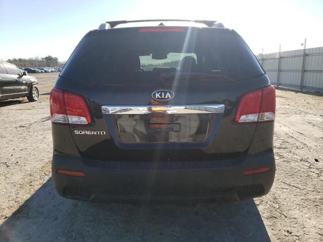 5XYKTCA68CG302462 - 2012 KIA SORENTO BASE BLACK photo 6