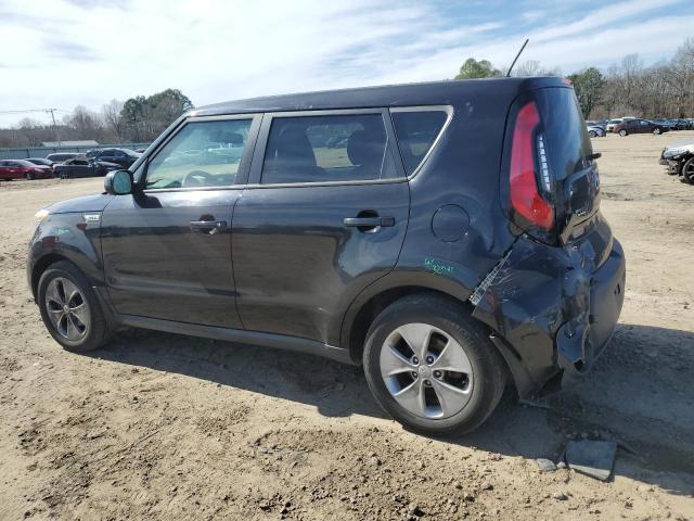 KNDJN2A21F7145839 - 2015 KIA SOUL BLACK photo 2