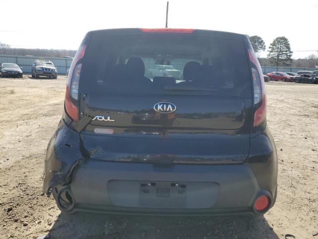 KNDJN2A21F7145839 - 2015 KIA SOUL BLACK photo 6