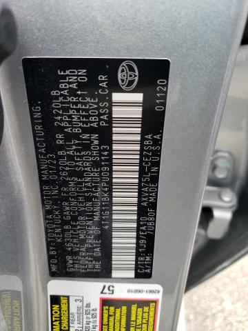 4T1G11BK4PU091143 - 2023 TOYOTA CAMRY SE NIGHT SHADE SILVER photo 12