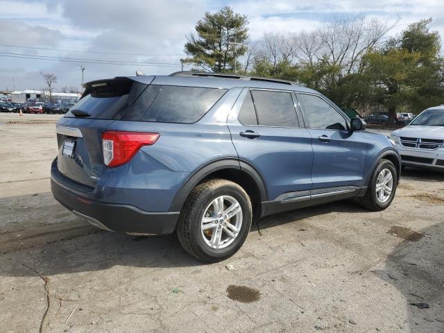 1FMSK8DH7MGA20899 - 2021 FORD EXPLORER XLT ლურჯი ფოტო 3