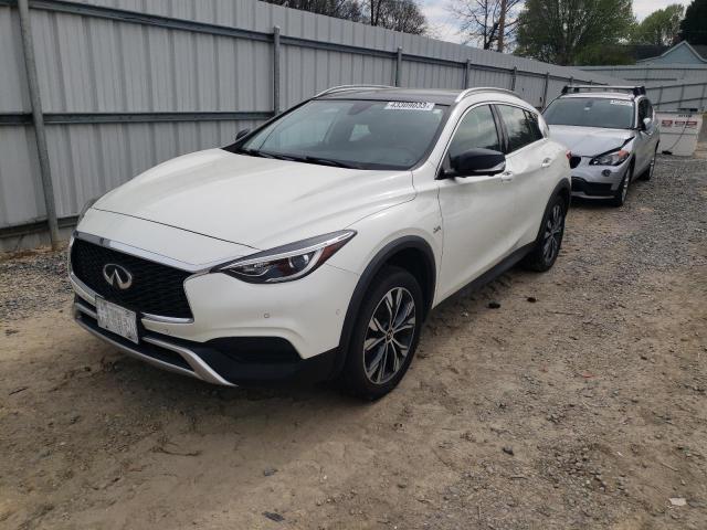 SJKCH5CRXKA008775 - 2019 INFINITI QX30 LUXE WHITE photo 1