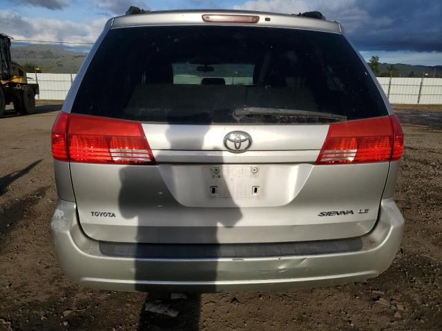 5TDZA23C84S058964 - 2004 TOYOTA SIENNA CE SILVER photo 6