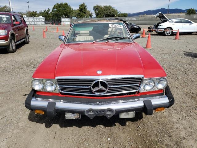 WDBBA48D0KA092842 - 1989 MERCEDES-BENZ 560 SL RED photo 5