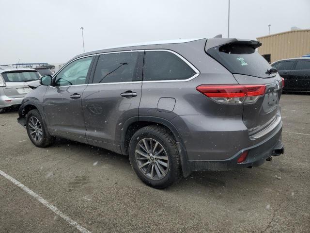 5TDJZRFH6KS617205 - 2019 TOYOTA HIGHLANDER SE GRAY photo 2