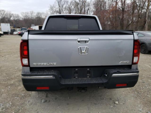 5FPYK3F58KB048617 - 2019 HONDA RIDGELINE RTL SILVER photo 6