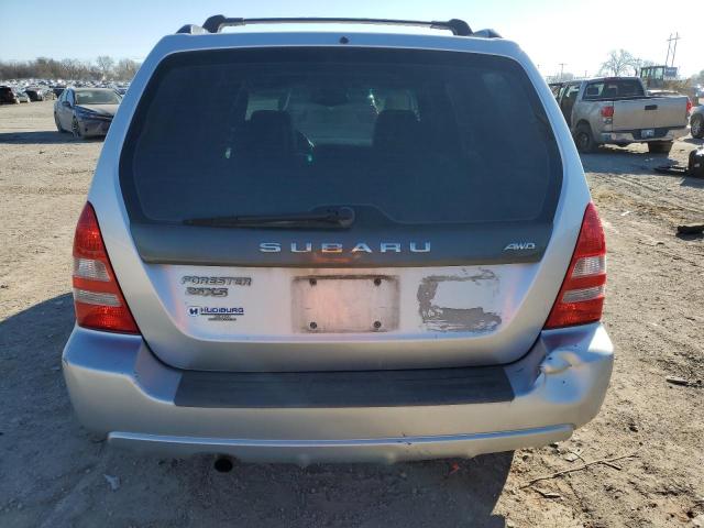 JF1SG65654H746266 - 2004 SUBARU FORESTER 2.5XS SILVER photo 6
