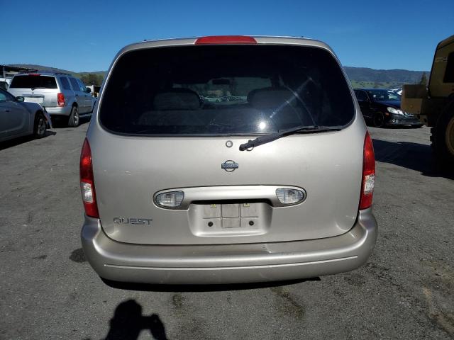 4N2ZN15T01D807501 - 2001 NISSAN QUEST GXE GOLD photo 6