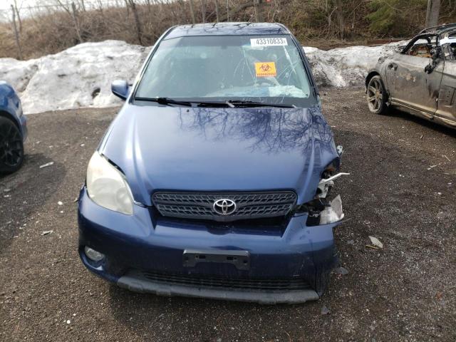 2T1KR32E38C690143 - 2008 TOYOTA COROLLA MA XR BLUE photo 5