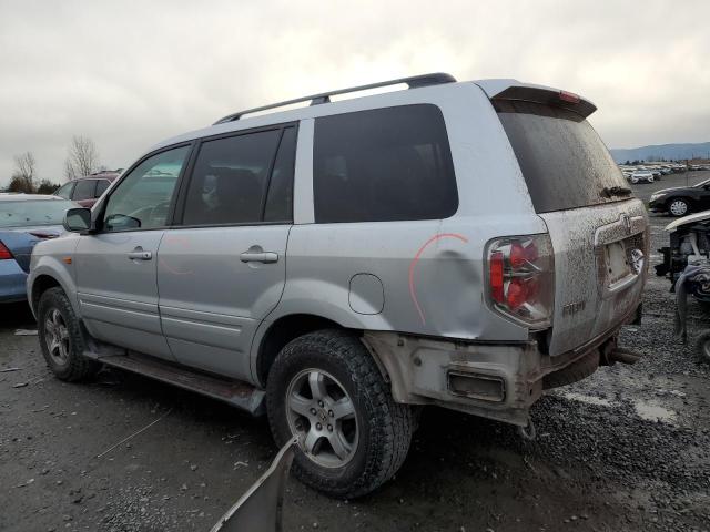 2HKYF18727H506144 - 2007 HONDA PILOT EXL SILVER photo 2