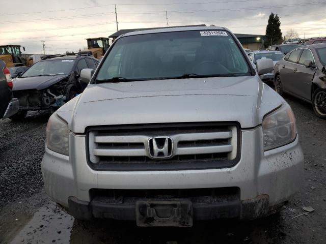 2HKYF18727H506144 - 2007 HONDA PILOT EXL SILVER photo 5