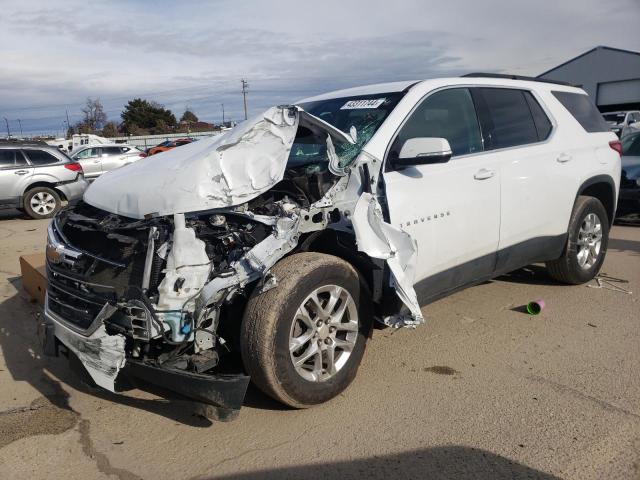 1GNERGKW7LJ246992 - 2020 CHEVROLET TRAVERSE LT WHITE photo 1