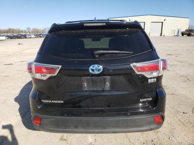 5TDDCRFH3FS009226 - 2015 TOYOTA HIGHLANDER HYBRID LIMITED BLACK photo 6