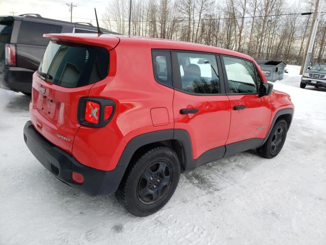 ZACCJAAHXJPH33513 - 2018 JEEP RENEGADE SPORT RED photo 3