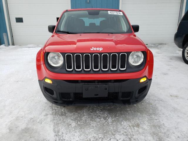 ZACCJAAHXJPH33513 - 2018 JEEP RENEGADE SPORT RED photo 5