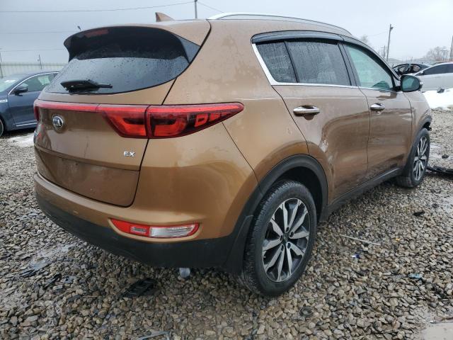 KNDPNCACXK7568907 - 2019 KIA SPORTAGE EX BROWN photo 3