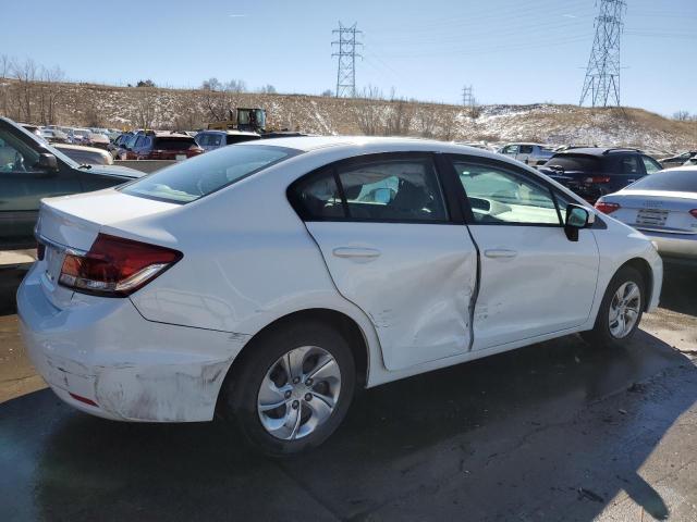 19XFB2F5XEE014327 - 2014 HONDA CIVIC LX WHITE photo 3