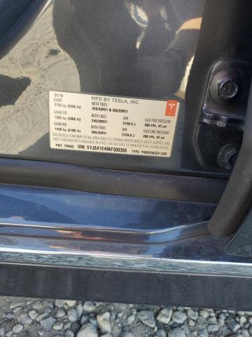 5YJSA1E49KF300356 - 2019 TESLA MODEL S CHARCOAL photo 12