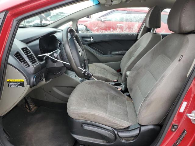 KNAFX4A64E5088509 - 2014 KIA FORTE LX RED photo 7