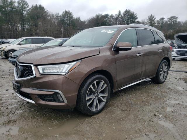 5J8YD4H80KL009146 - 2019 ACURA MDX ADVANCE BROWN photo 1