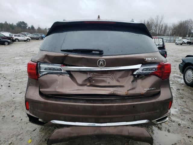 5J8YD4H80KL009146 - 2019 ACURA MDX ADVANCE BROWN photo 6