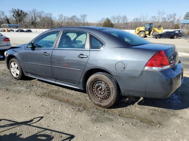 2G1WF5EK4B1242774 - 2011 CHEVROLET IMPALA LS CHARCOAL photo 2