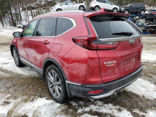 2HKRW2H90MH643963 - 2021 HONDA CR-V TOURING RED photo 2