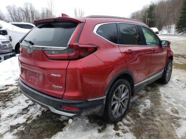 2HKRW2H90MH643963 - 2021 HONDA CR-V TOURING RED photo 3